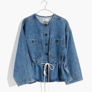 NWT Madewell denim Claremont drawstring jacket